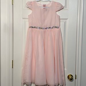 COPY - Girls pink rhinestone dress